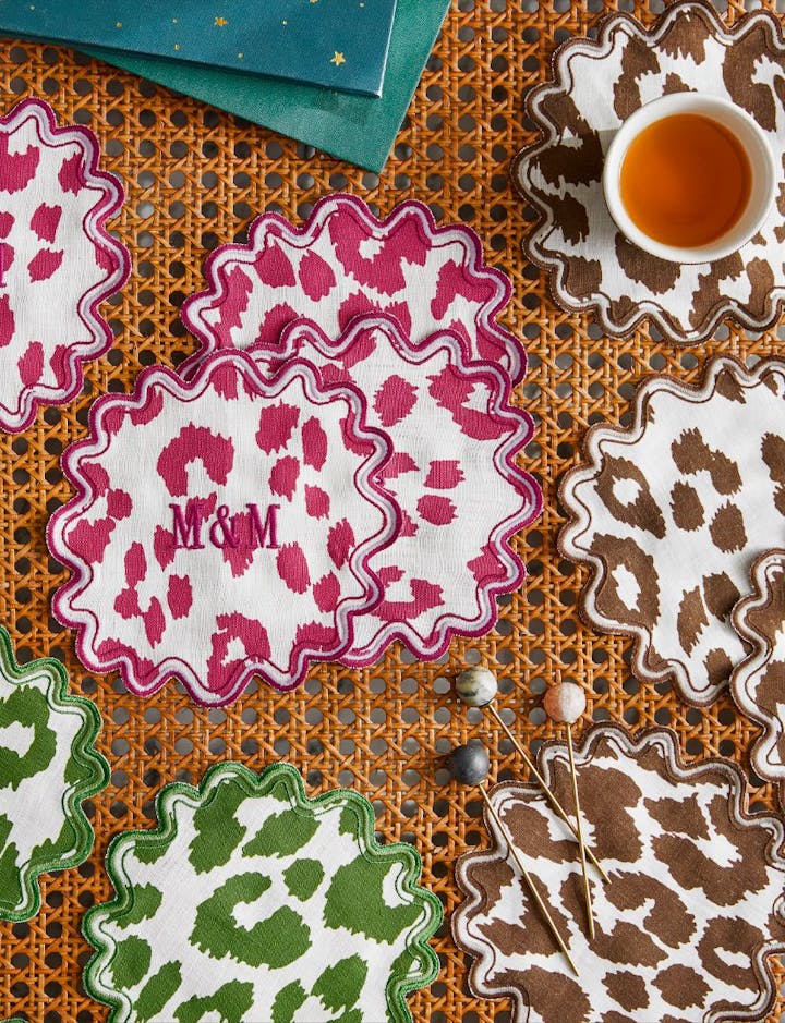 A vertical view of silk pillowcases