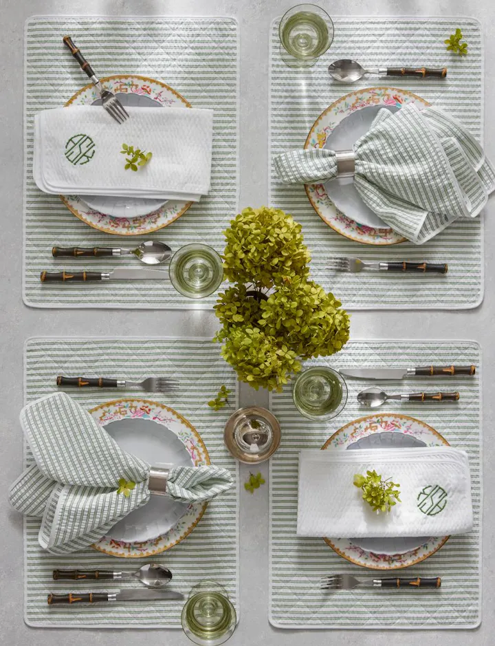 An overhead view of Matteo Table in Palm