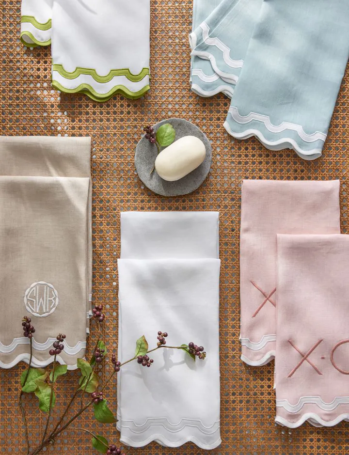 An overhead view of Guest Towels