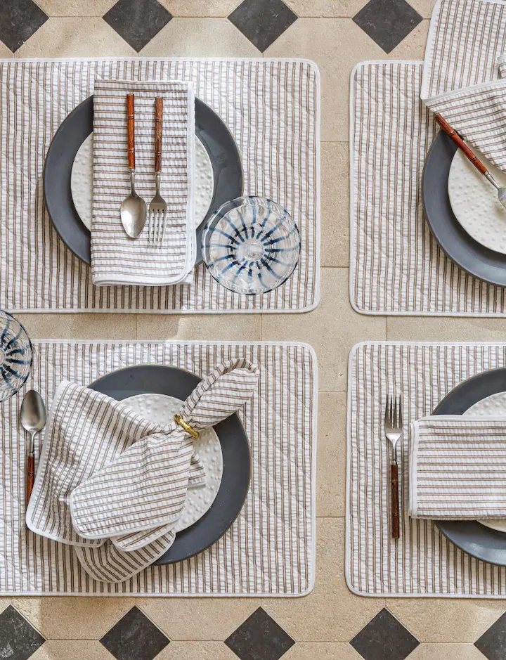 An overhead view of Matteo Table