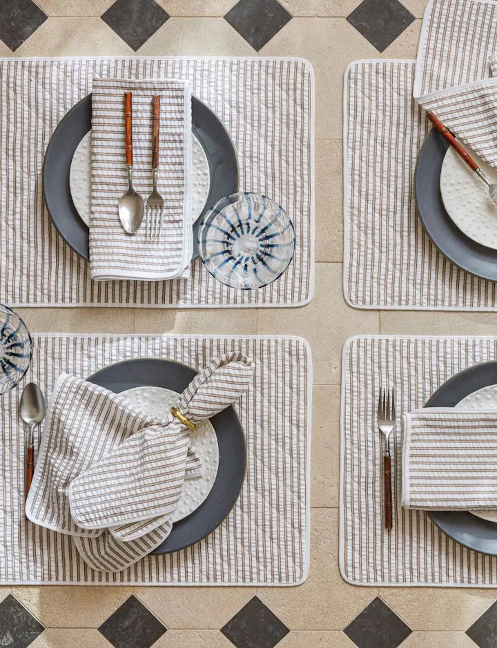 An overhead view of Matteo Table