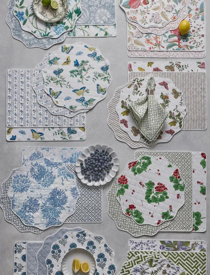 An overhead view of Reversible Placemats