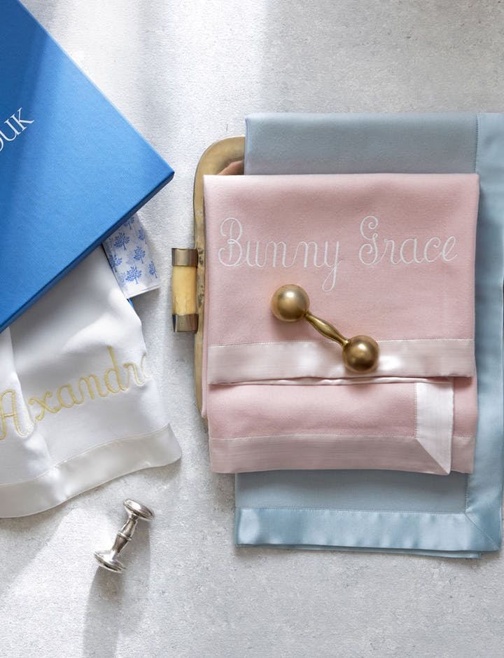 A view of the Matouk Little Blanket