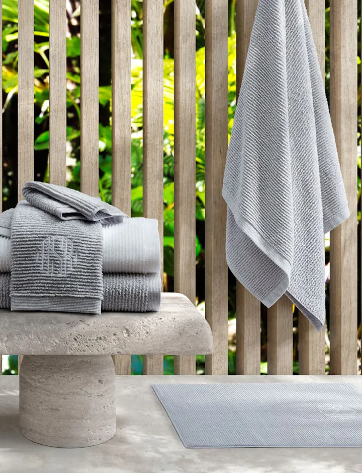 A view of a Aman towels